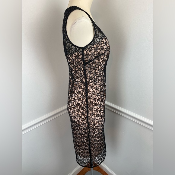 ANN TAYLOR Black Lace Overlay Sheath Dress | Size 2 - Picture 7 of 16